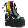 DemoniaCult - SWING115 Plattformstiefel - Schwarz/Mehrfarben Product image